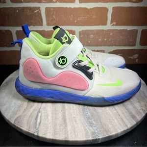 Nike KD Trey 5 VII GS Sneakers Youth Size 3Y White Lime Royal Athletic Shoes